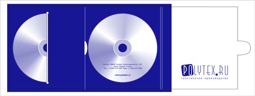 Текстильная компания Polytex.ru. Дизайн фирменной коробки для для CD и DVD