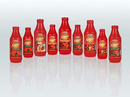 Кетчуп. Разработка дизайна этикетки для упаковки.