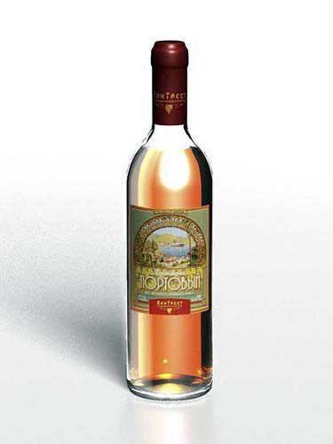 Портвейн “Портовый” (бутылка, этикетка портвейна)