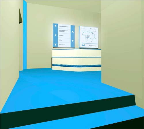 Проект оформления торгового центра. Цветовое решение элементов интерьера. ULTRA Connect 14.